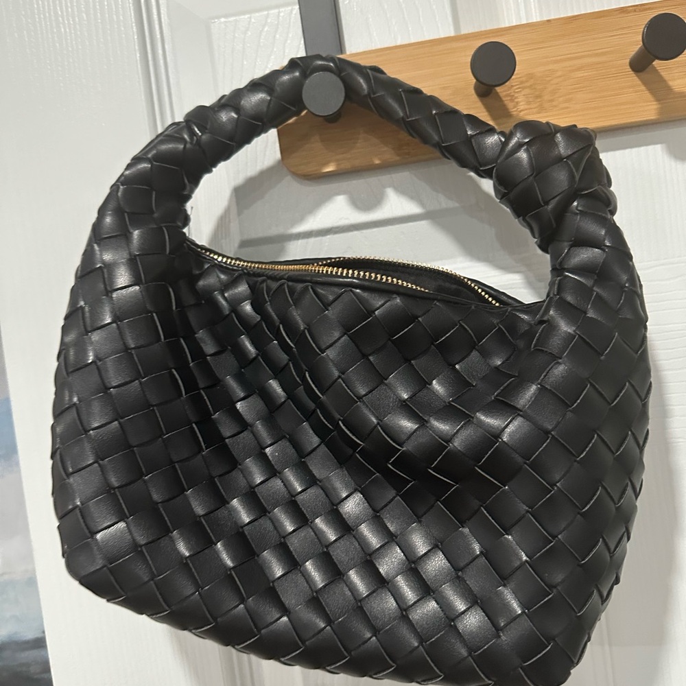 Target Black Braided Hobo Bag